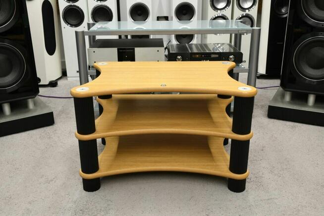 Solid Tech Radius Solo stolik audio 3 półki dąb