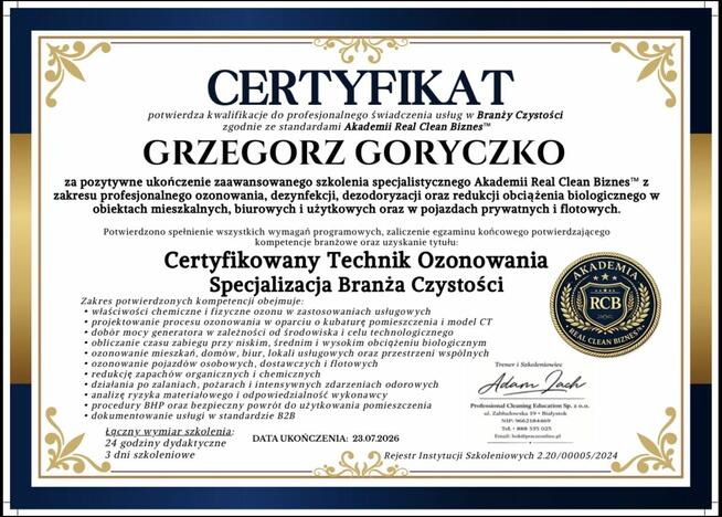 OzonGo Profesjonalne OzoNowanie