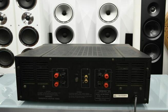 Onkyo M-5060R – końcówka mocy 2×130 W, wskaźniki VU