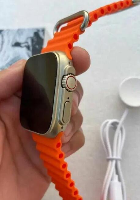Nowy zegarek Smartwatch Ultra Amoled T800 pomiar tętna, prac