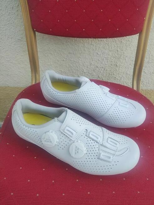 Buty Rowerowe Sportowe obuwie szosowe białe kolarskie Rower