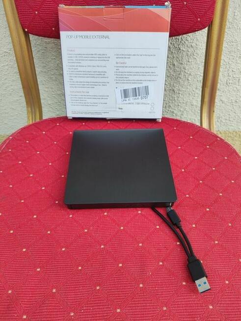 Nagrywarka DVD CD zewnętrzna przenośna napęd optyczny USB