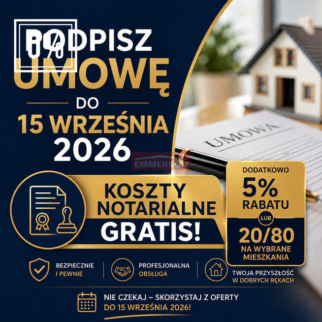 OFERTA SPECJALNA! Mieszkanie objęte 5% rabtem!