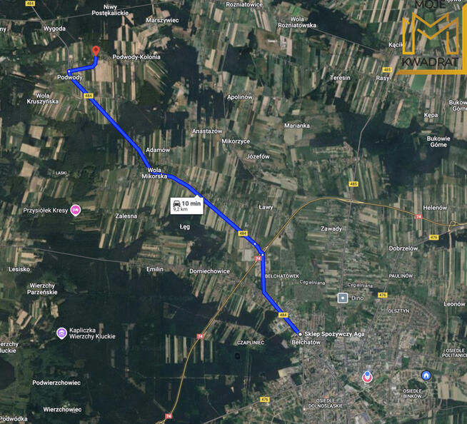 Działki 10-11 arów z wydanymi warunkami zabudowy