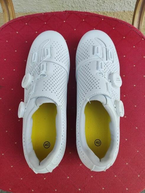 Buty Rowerowe Sportowe obuwie szosowe białe kolarskie Rower