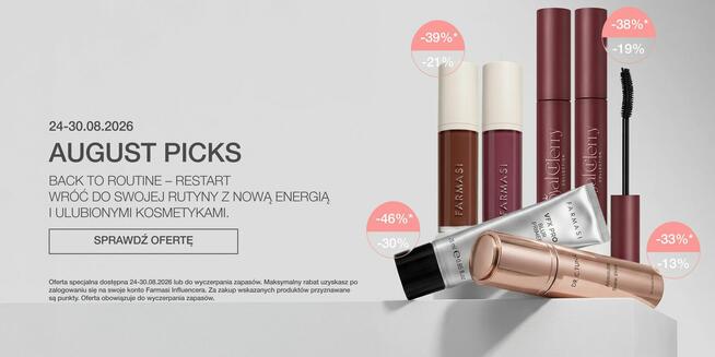 Farmasi 24- 31.08 wyjątkowe promocje i nowości -n.baner !!!