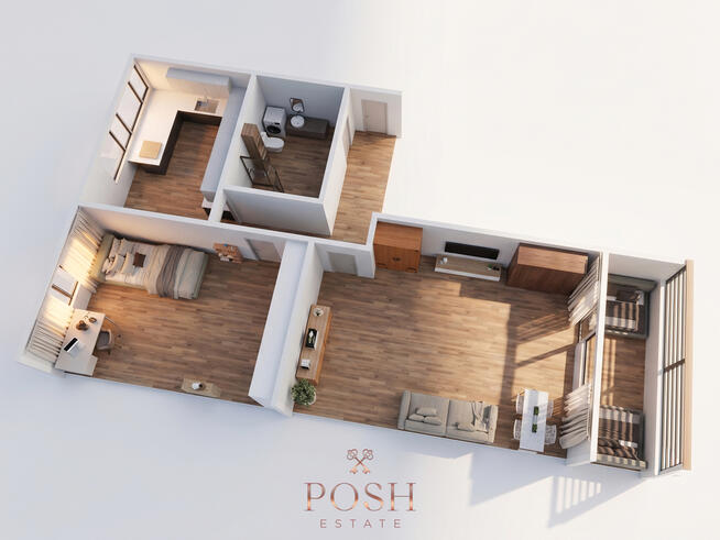 2 pokoje | balkon | klima | obok parku | 44,1m²