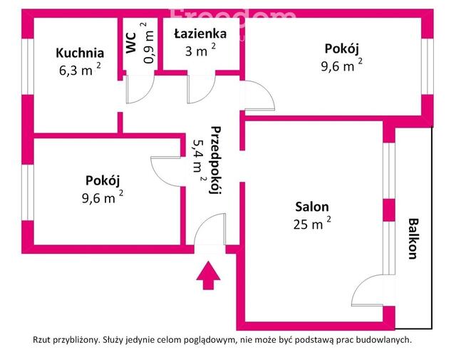 Mieszkanie na wynajem, trzy pokoje, Oświęcim
