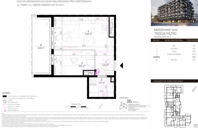 APARTAMENT 2-POKOJOWY 34-m2