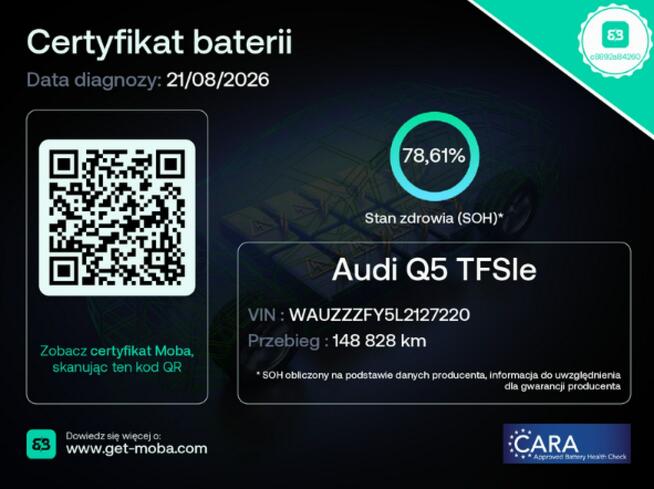 Audi Q5 PHEV S-Line automat 4x4 skóra/alcantara virtual cocpit Matrix LED grza