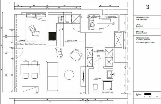 Mieszkanie 42m2 | balkon | garderoba | w pełni wyposażone
