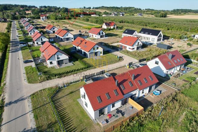 Nowoczesny bliźniak 118,9 m² (5M) | Pompa ciepła