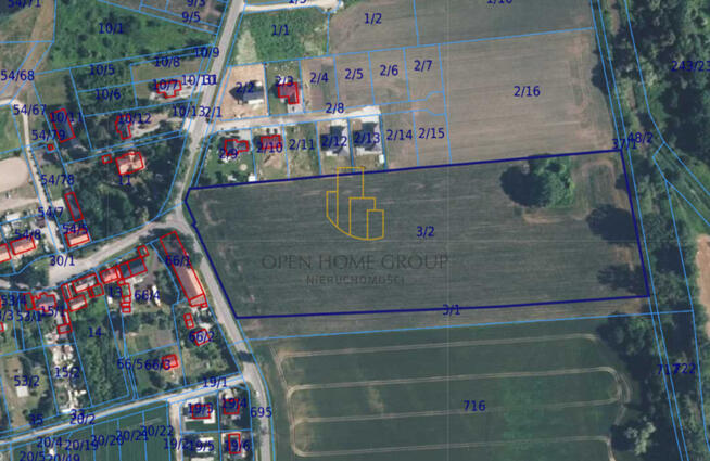 Szukalice, działka budowlana 43100 m2, media