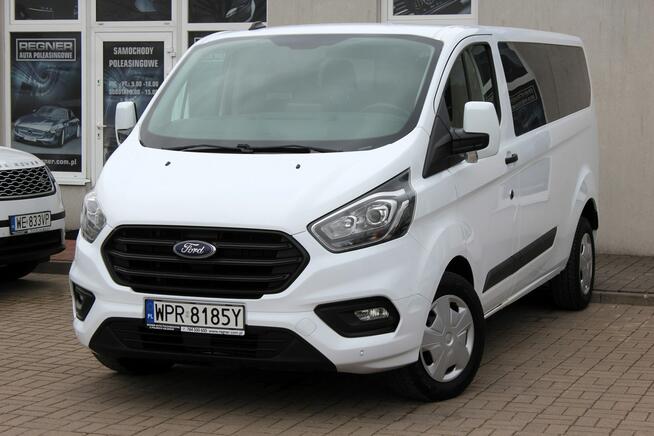 Ford Transit Custom 9-osob. L2 130KM Salon PL FV23% 1WŁ Android/Apple Tempomat Gwarancja
