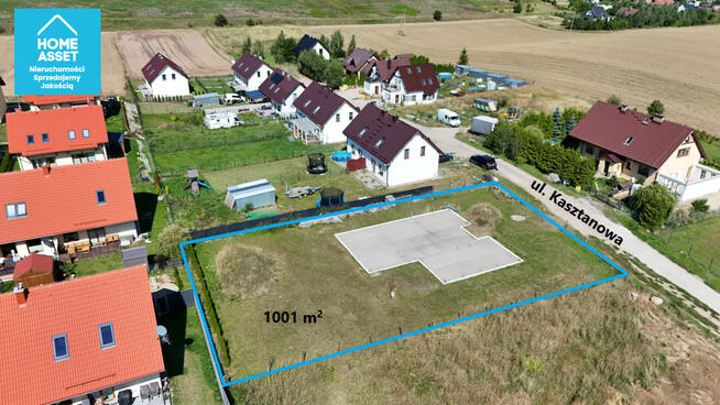 Działka budowlana Skowarcz gm. Pszczółki, Kasztanowa