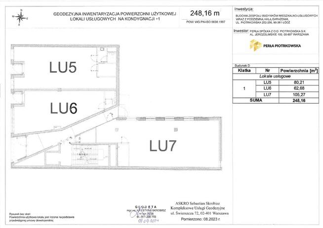 Budynek usługowy ul.Piotrkowska 256