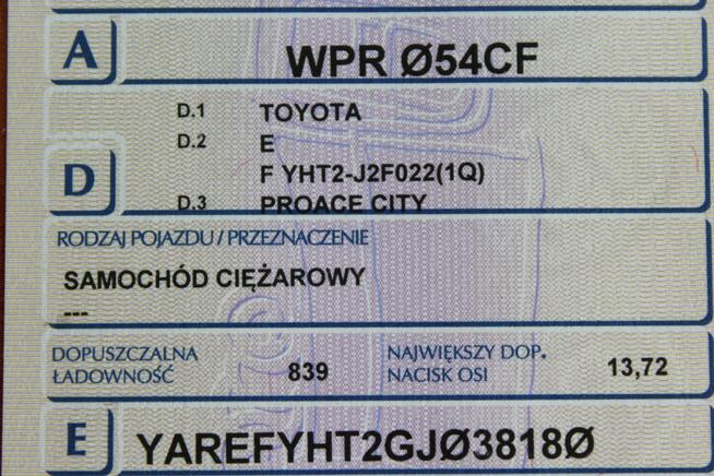 Toyota Proace City L2 FV23% Chłodnia/Mroźnia Zanotti -20°C SalonPL