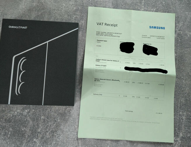 Samsung Galaxy Z Fold7 512GB Jetblack NOWY ZAPLOMBOWANY