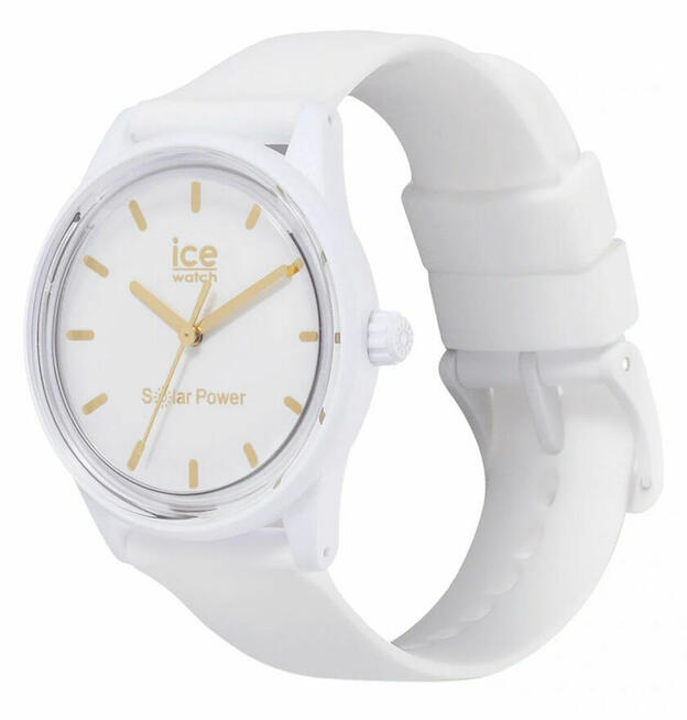 Zegarek damski ice watch solar power 018474 biały złoty