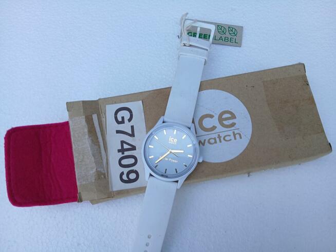 Zegarek damski ice watch solar power 018474 biały złoty