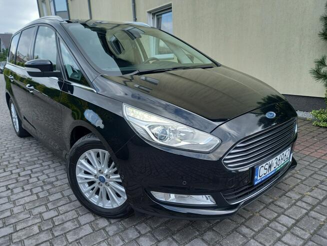 Ford Galaxy 2.0Tdci Titanium Ledy Duża Navi 7Foteli 100%Bezwypadkowy Serwisy w ASO