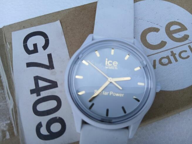 Zegarek damski ice watch solar power 018474 biały złoty