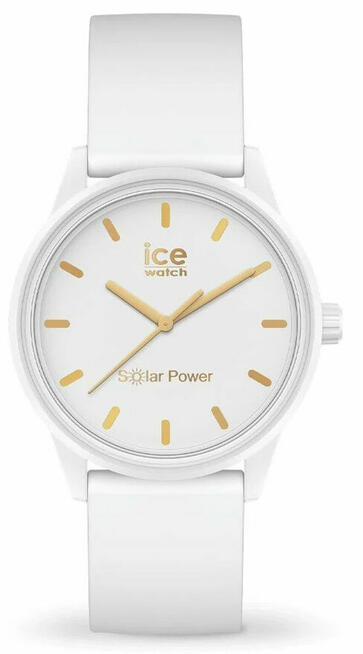 Zegarek damski ice watch solar power 018474 biały złoty