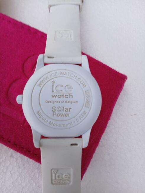 Zegarek damski ice watch solar power 018474 biały złoty