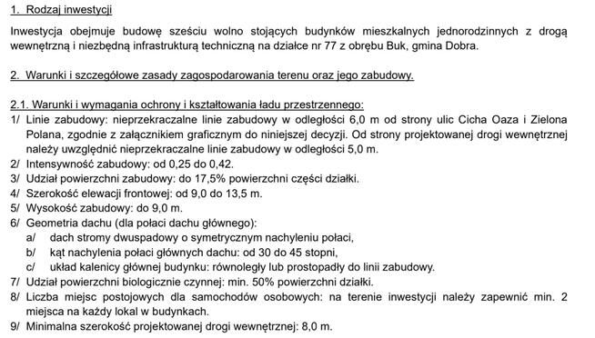 ziałka 5500 m² z WZ na 6 DOMÓW - dla dewelopera
