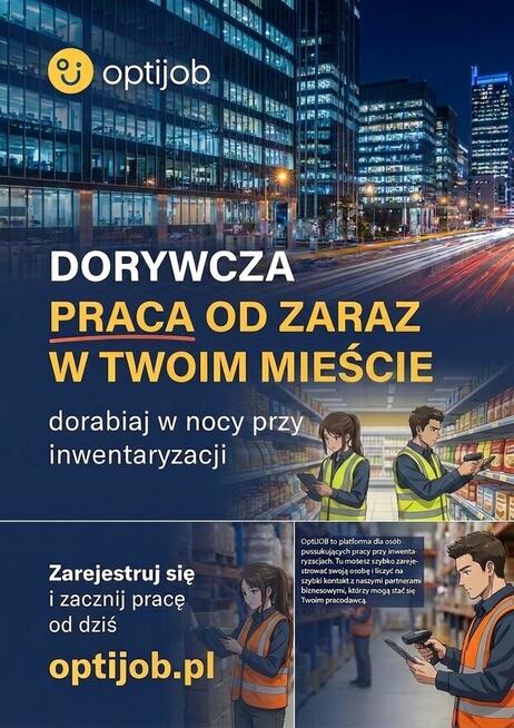 Praca Inwentaryzacja w m. Długołęka - liczenie asortymentu