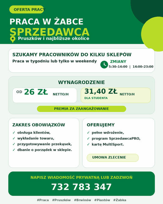 Praca Żabka