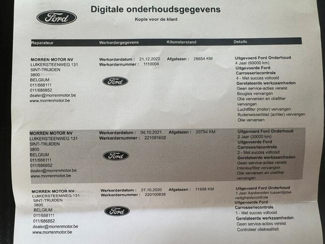 Ford EcoSport Pisemna Gwarancja 12 miesięcy