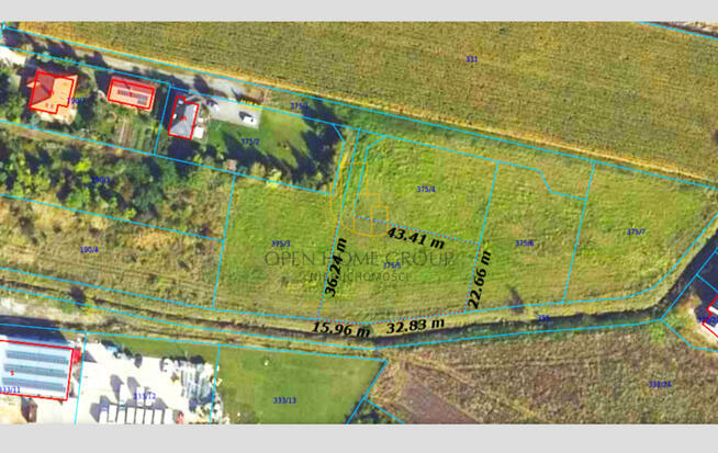Domasław, Bielany, działka budowlana 1550 m2