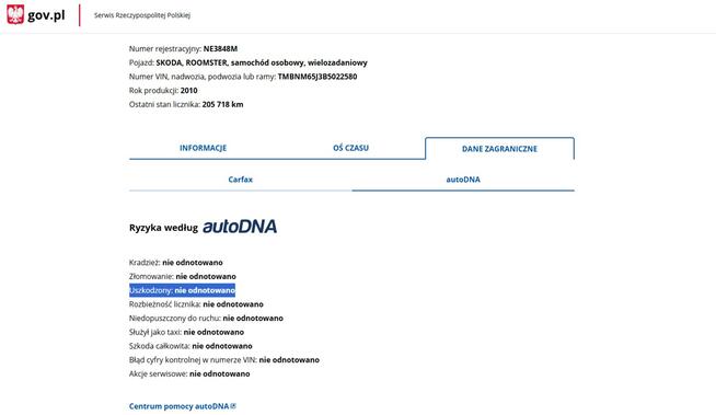 Škoda Roomster Benzyna Zarejestrowany Ubezpieczony