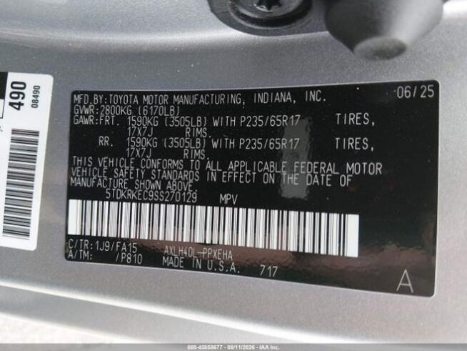 2025 TOYOTA SIENNA LE