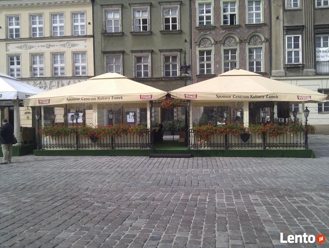 Ogródki piwne zabudowa plandekowa