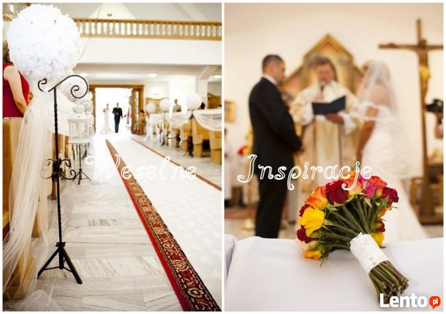 Dekoracje ślubne, wypożyczalnia dekoracji