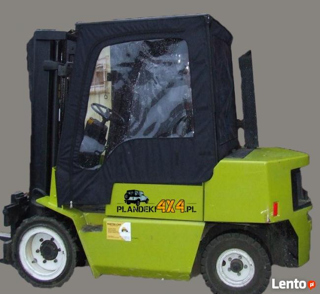 Plandeka zabudowa kabina wózka widłowego PRODUCENT bez UDT