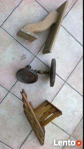 Drewniane kwietniki wiszące - 3 sztuki