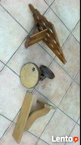 Drewniane kwietniki wiszące - 3 sztuki