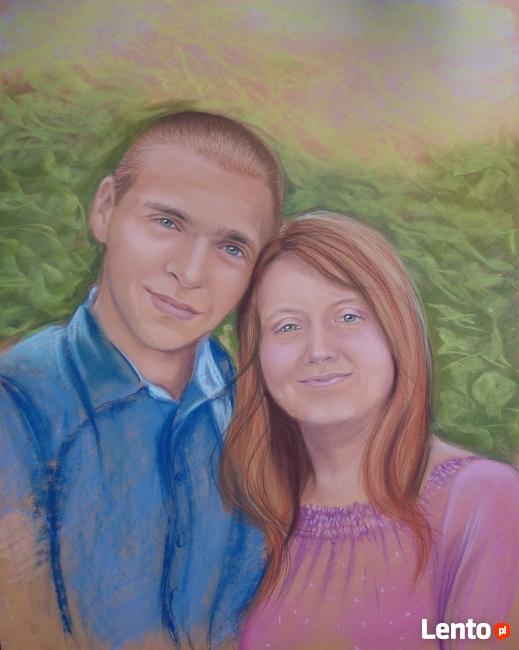 Portret, obraz, prezent, pracownia plast.