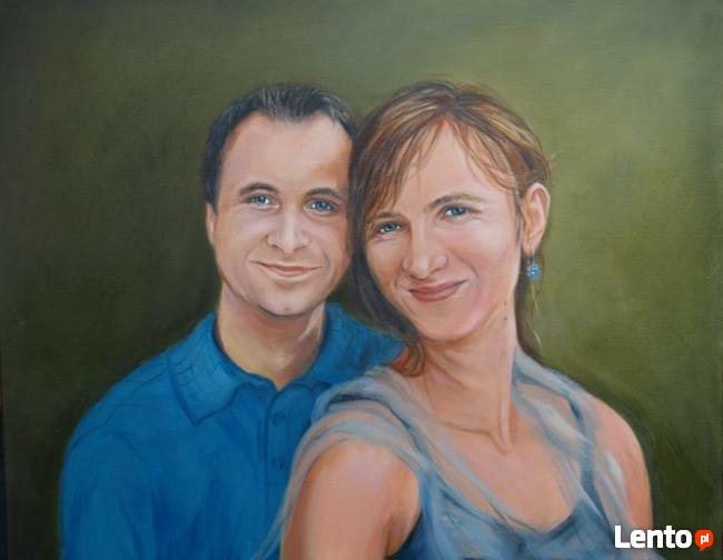 Portret, obraz, prezent, pracownia plast.