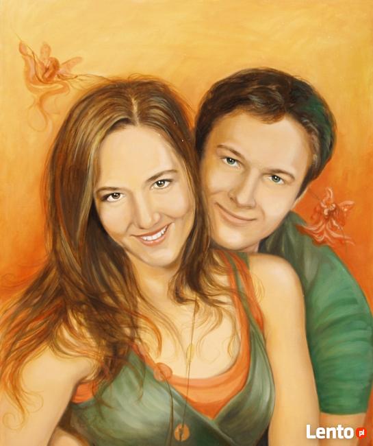 Portret, obraz, prezent, pracownia plast.