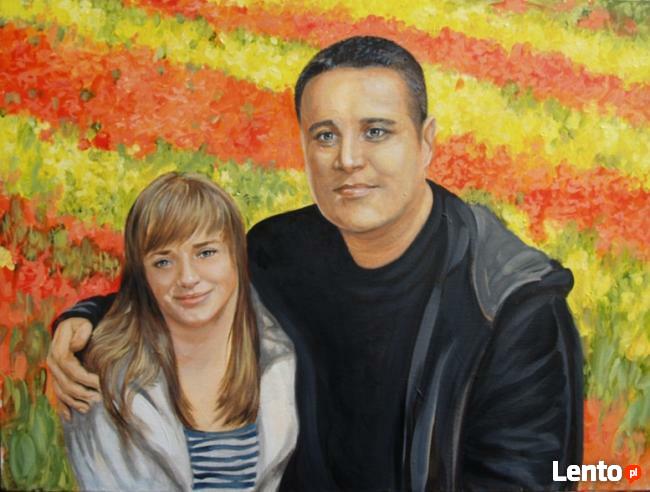 Portret, obraz, prezent, pracownia plast.