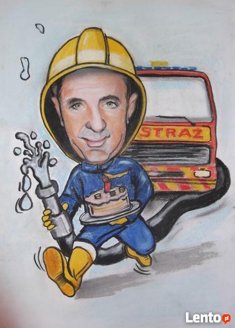 Karykatura w passe-partout.