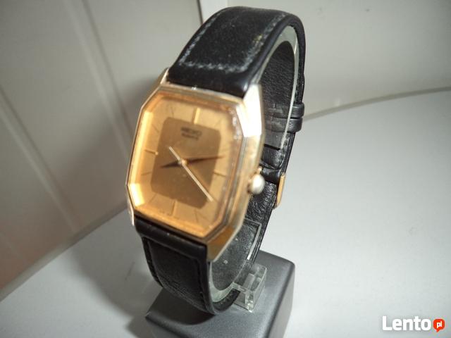 Zegarek męski Seiko złocony