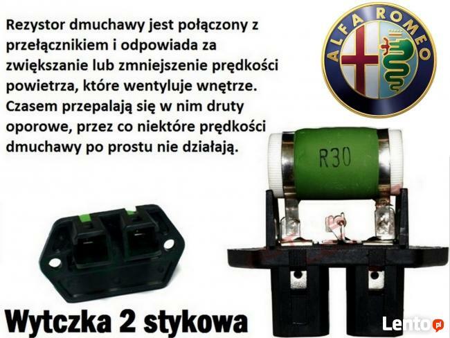 Opornik rezystor wentylatora chłodnicy ALFA ROMERO 145 146