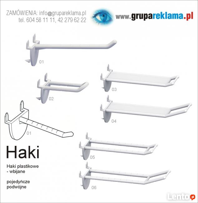 Haki i Kołki Plastikowe do Standów, Stojaków, Ścian itp.