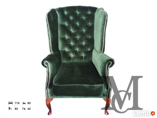 Fotel Chesterfield Uszak - plusz różne kolory
