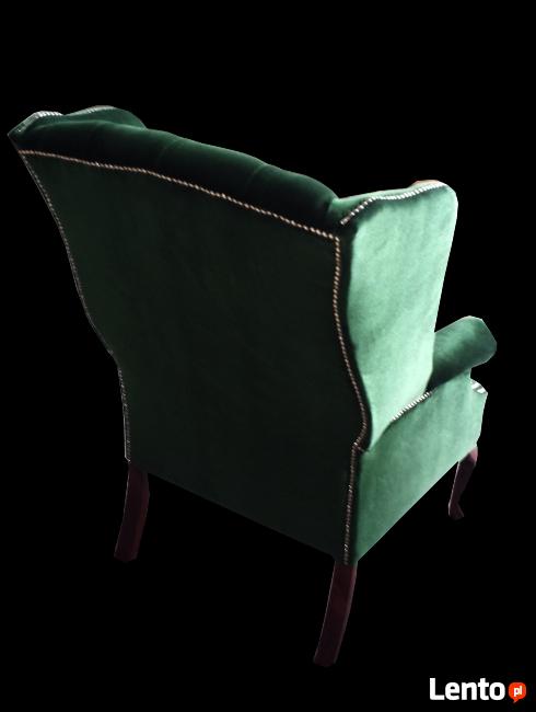 Fotel Chesterfield Uszak - plusz różne kolory